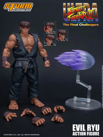 Ultra Street Fighter II: The Final Challengers - Satsui no Hadou ni Mezameta Ryuu - 1/12 (Storm Collectibles)ㅤ – Storm Collectibles As Manufacturer – ActionFigureBrasil — ângulo diferente