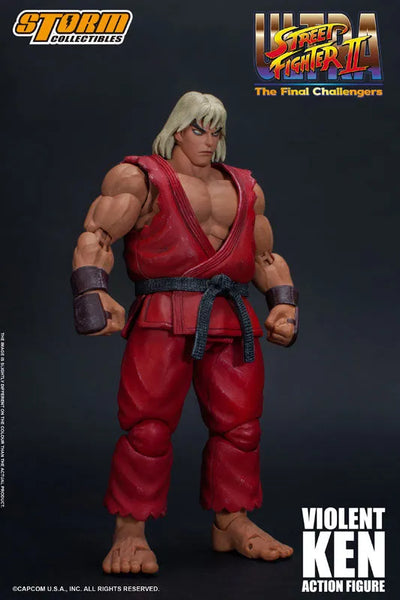 Ultra Street Fighter II: The Final Challengers - Sennousareta Ken - 1/12 (Storm Collectibles)ㅤ – Storm Collectibles – ActionFigureBrasil — close