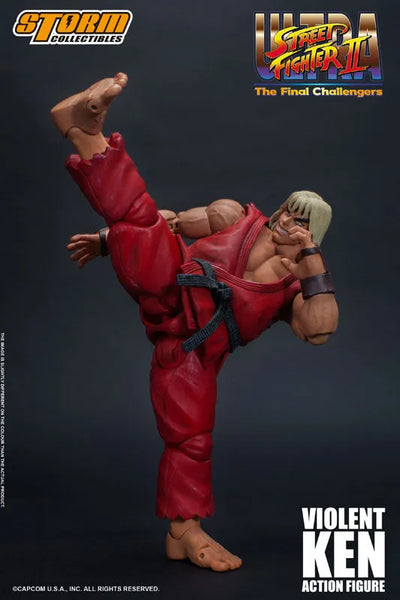 Ultra Street Fighter II: The Final Challengers - Sennousareta Ken - 1/12 (Storm Collectibles)ㅤ – Storm Collectibles – ActionFigureBrasil — acessórios