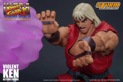 Ultra Street Fighter II: The Final Challengers - Sennousareta Ken - 1/12 (Storm Collectibles)ㅤ – Storm Collectibles – ActionFigureBrasil — ângulo diferente