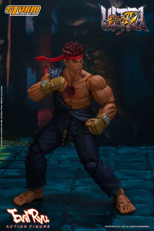 Ultra Street Fighter IV Action Figure Evil Ryuㅤ – Storm Collectibles – ActionFigure Brasil