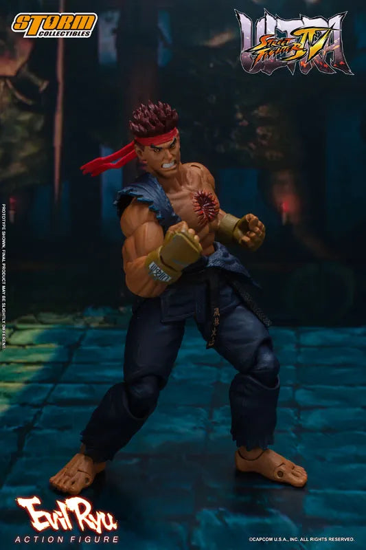 Ultra Street Fighter IV Action Figure Evil Ryuㅤ – Storm Collectibles – ActionFigure Brasil