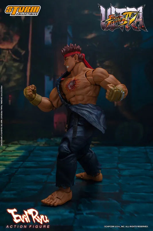 Ultra Street Fighter IV Action Figure Evil Ryuㅤ – Storm Collectibles – ActionFigure Brasil