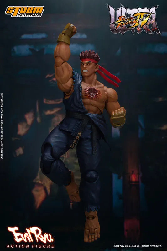 Ultra Street Fighter IV Action Figure Evil Ryuㅤ – Storm Collectibles – ActionFigure Brasil