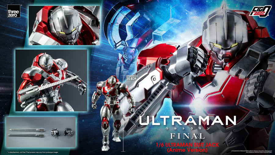 Ultraman Suit Jack (Anime Version) – Threezero – ActionFigure Brasil