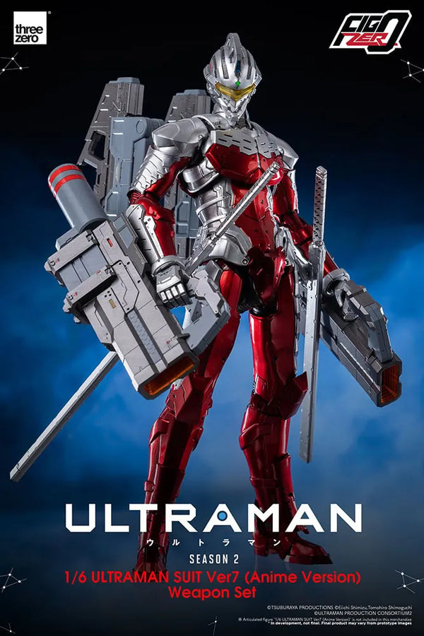 Ultraman Suit Ver7 (Anime Version) Weapon Set – Threezero – ActionFigure Brasil