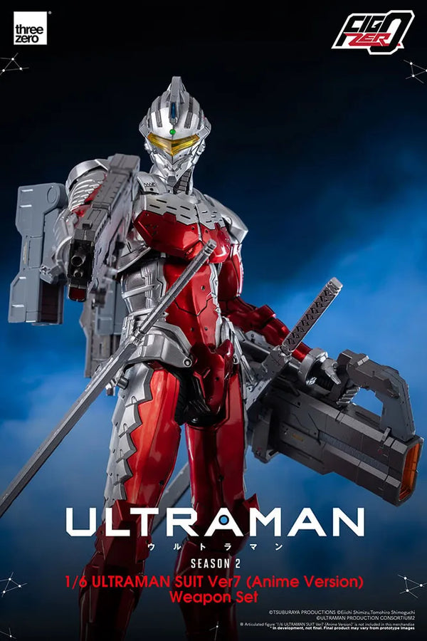 Ultraman Suit Ver7 (Anime Version) Weapon Set – Threezero – ActionFigure Brasil