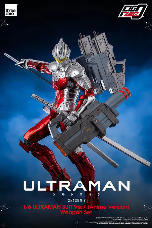 Ultraman Suit Ver7 (Anime Version) Weapon Set – Threezero – ActionFigure Brasil