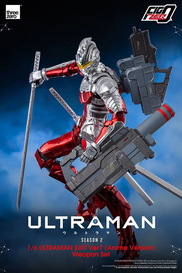 Ultraman Suit Ver7 (Anime Version) Weapon Set – Threezero – ActionFigure Brasil