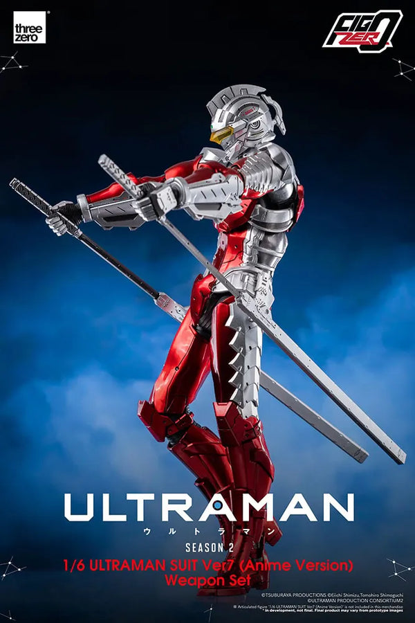 Ultraman Suit Ver7 (Anime Version) Weapon Set – Threezero – ActionFigure Brasil