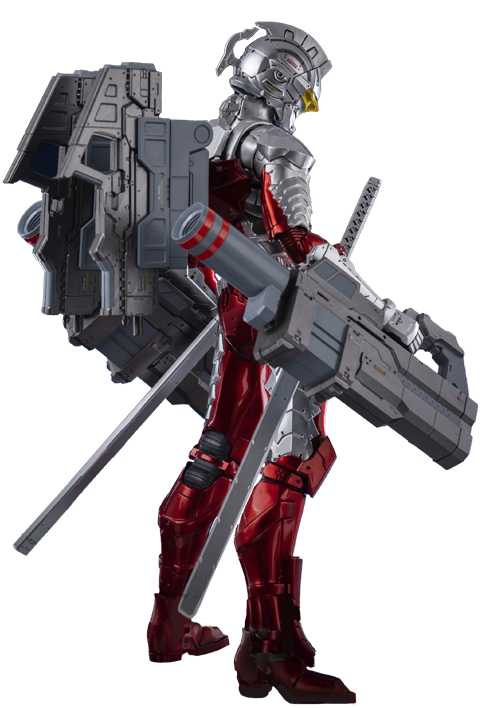 Ultraman Suit Ver7 (Anime Version) Weapon Set – Threezero – ActionFigure Brasil
