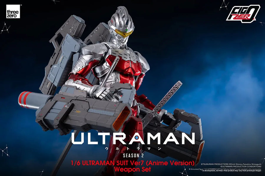 Ultraman Suit Ver7 (Anime Version) Weapon Set – Threezero – ActionFigure Brasil