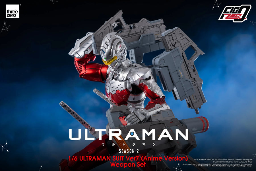Ultraman Suit Ver7 (Anime Version) Weapon Set – Threezero – ActionFigure Brasil