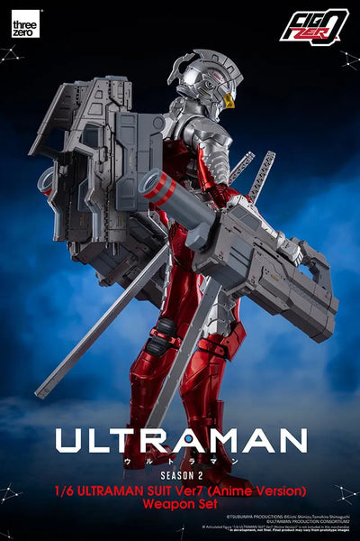 Ultraman Suit Ver7 (Anime Version) Weapon Set – Threezero – ActionFigure Brasil — embalagem