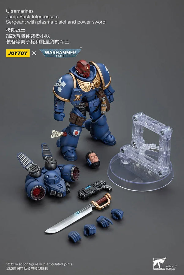 Ultramarines Jump Pack Intercessors with Captain – Joytoy – ActionFigure Brasil