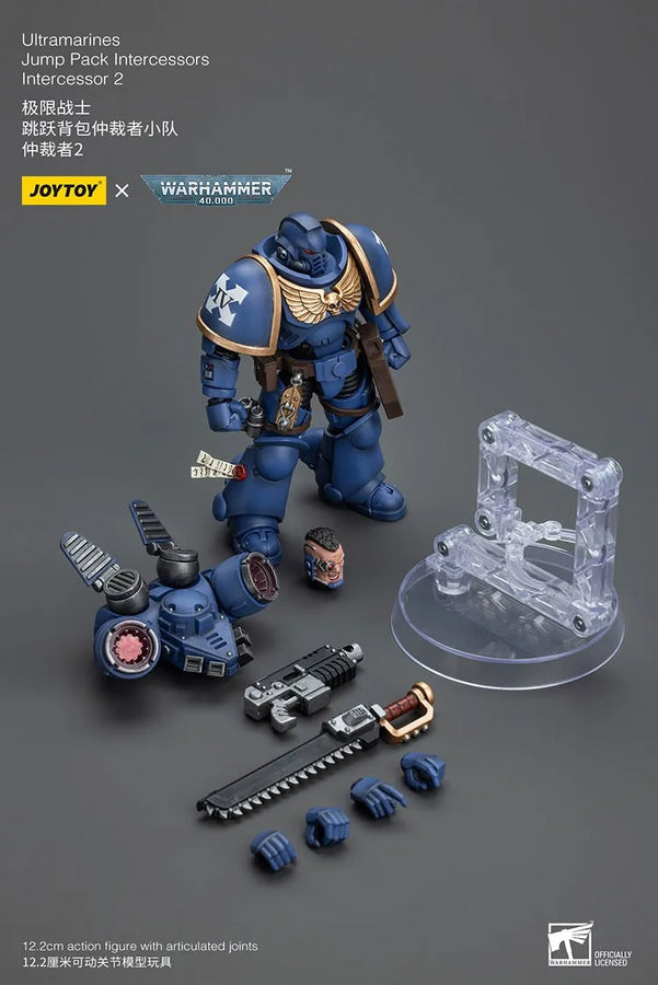 Ultramarines Jump Pack Intercessors with Captain – Joytoy – ActionFigure Brasil