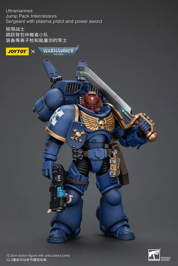 Ultramarines Jump Pack Intercessors with Captain – Joytoy – ActionFigure Brasil