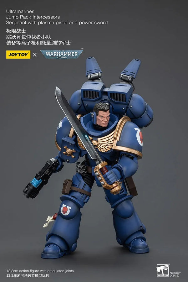 Ultramarines Jump Pack Intercessors with Captain – Joytoy – ActionFigure Brasil