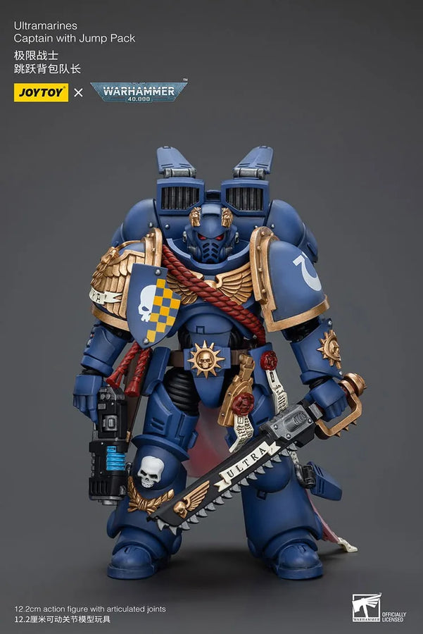 Ultramarines Jump Pack Intercessors with Captain – Joytoy – ActionFigure Brasil