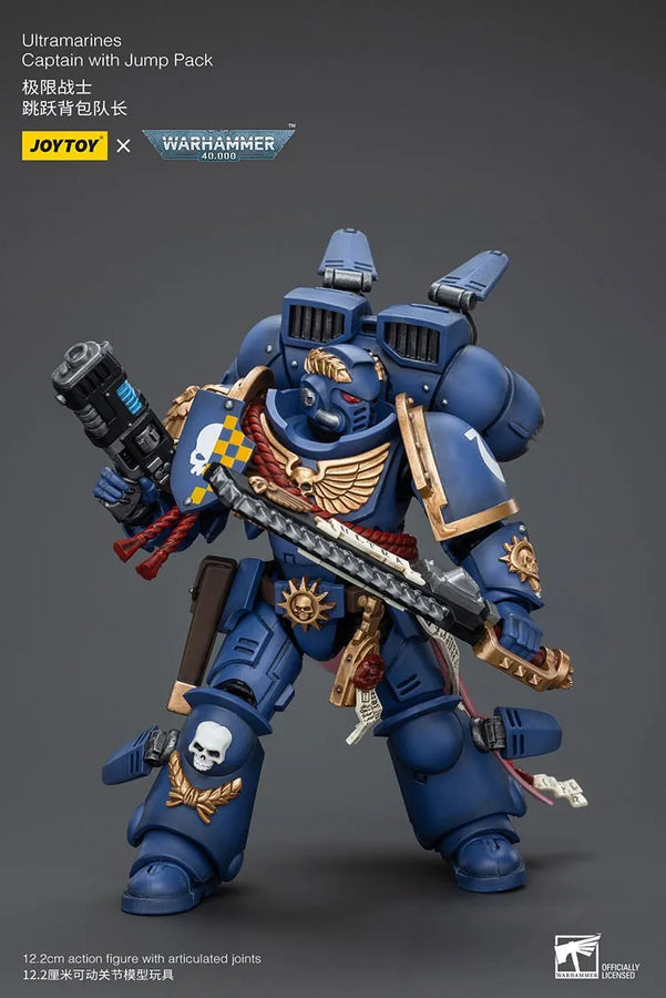 Ultramarines Jump Pack Intercessors with Captain – Joytoy – ActionFigure Brasil