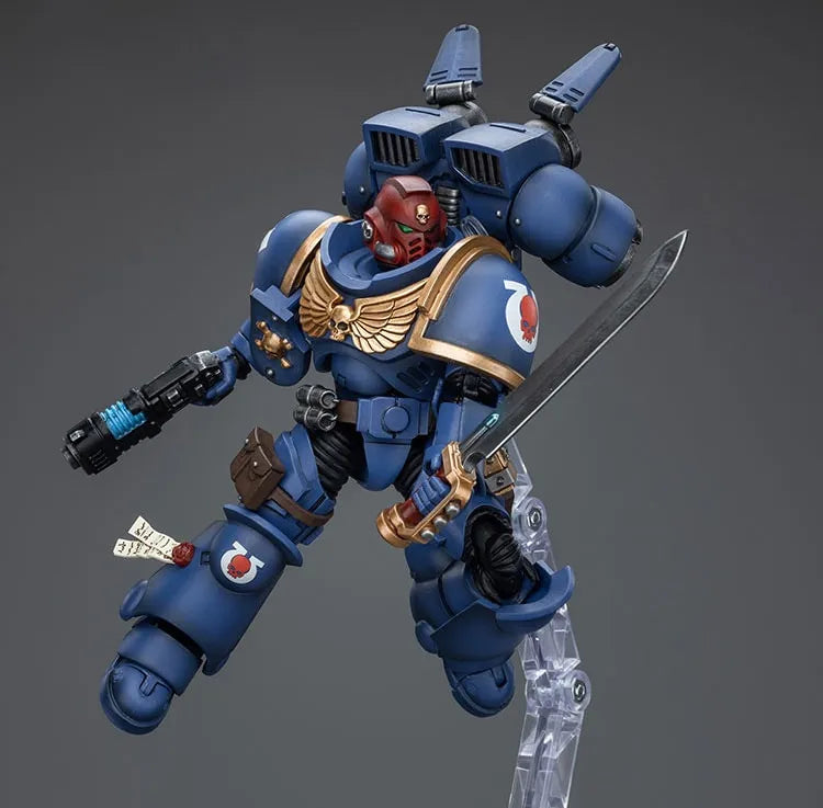 Ultramarines Jump Pack Intercessors with Captain – Joytoy – ActionFigure Brasil