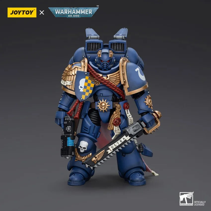 Ultramarines Jump Pack Intercessors with Captain – Joytoy – ActionFigure Brasil
