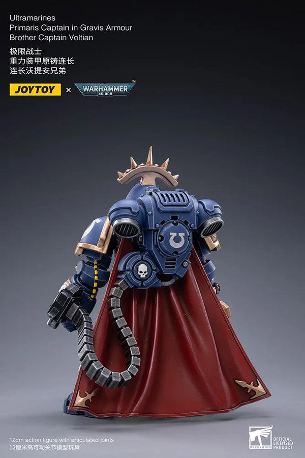 Ultramarines Primaris Captain (Gravis Armour) Brother Captain Voltian – Joytoy – ActionFigure Brasil