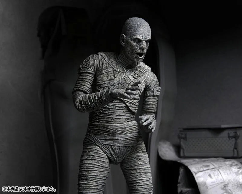 Universal Monsters / The Mummy: Imhotep 7 Inch Action Figure Black & White verㅤ – Neca – ActionFigure Brasil