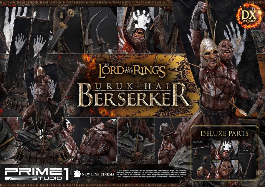 Uruk-Hai Berserker (Deluxe Version) The Lord of the Rings: The Two Towers (Film) – Prime1Studio – ActionFigure Brasil