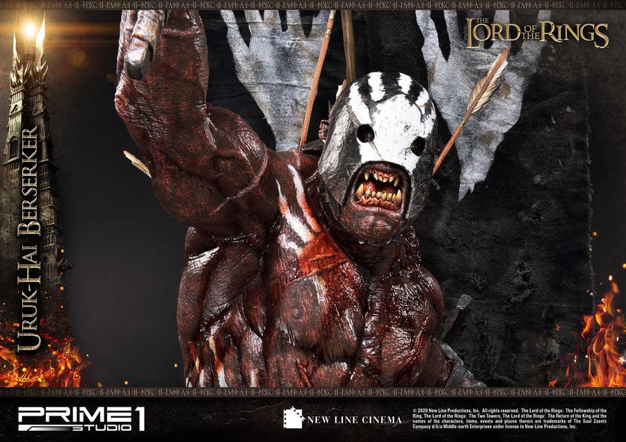 Uruk-Hai Berserker (Regular Version) The Lord of the Rings: The Two Towers (Film) – Prime1Studio – ActionFigure Brasil