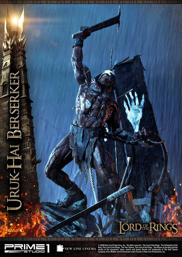 Uruk-Hai Berserker (Regular Version) The Lord of the Rings: The Two Towers (Film) – Prime1Studio – ActionFigure Brasil