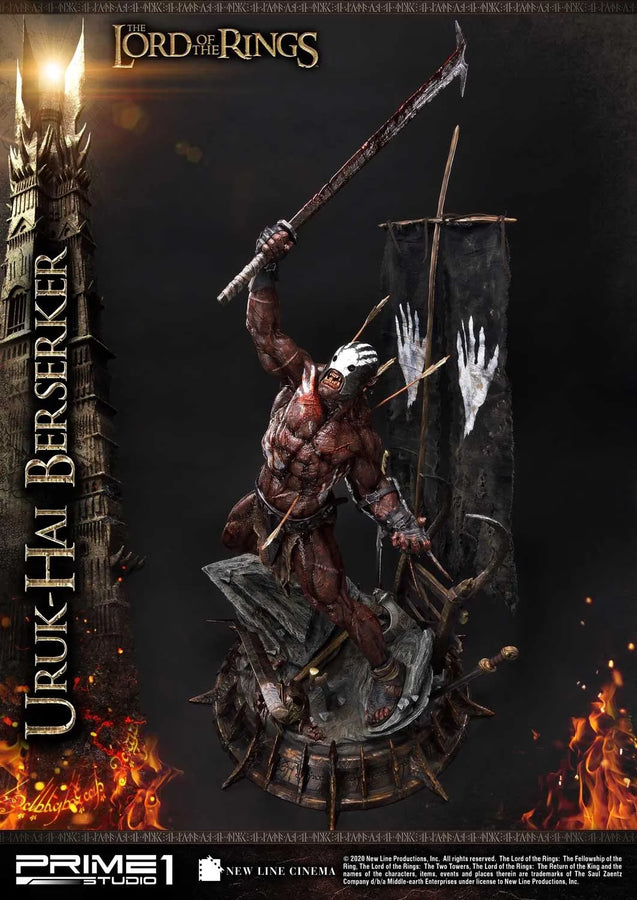 Uruk-Hai Berserker (Regular Version) The Lord of the Rings: The Two Towers (Film) – Prime1Studio – ActionFigure Brasil