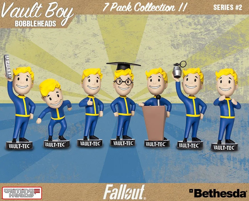 Vault Boy 111 Bobbleheads 7 Pack – Gaming Heads – ActionFigure Brasil