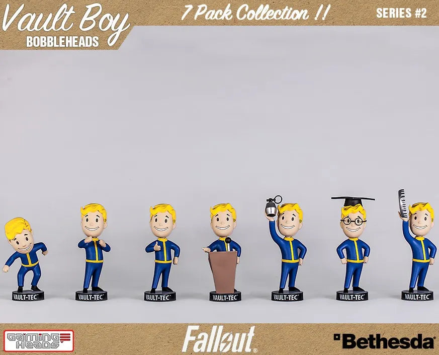 Vault Boy 111 Bobbleheads 7 Pack – Gaming Heads – ActionFigure Brasil