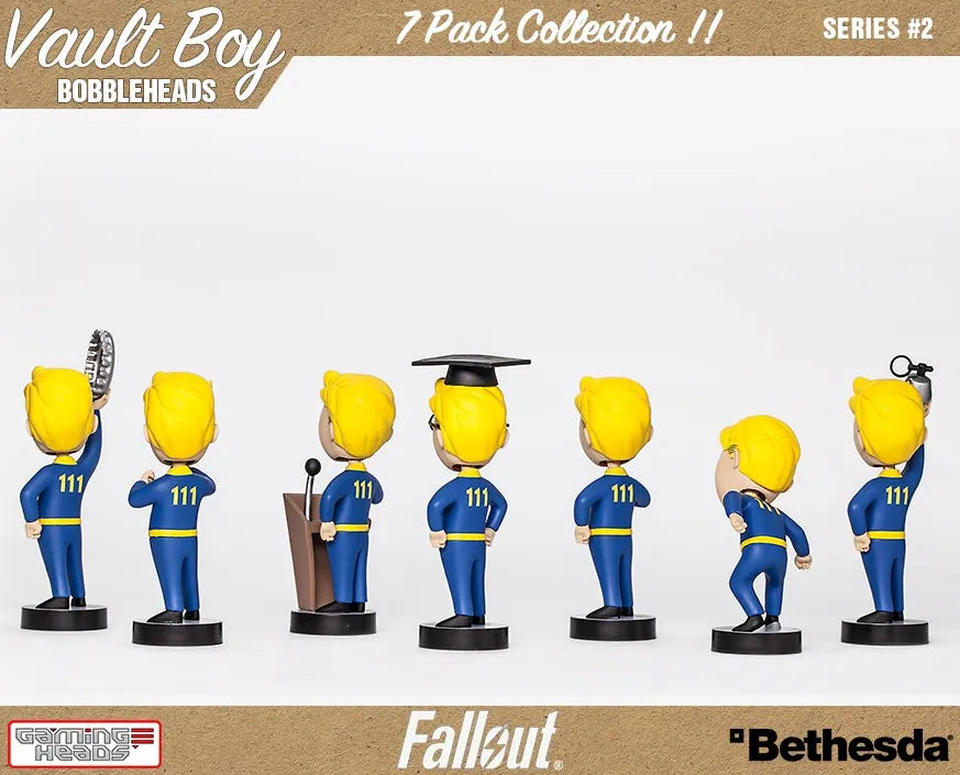 Vault Boy 111 Bobbleheads 7 Pack – Gaming Heads – ActionFigure Brasil