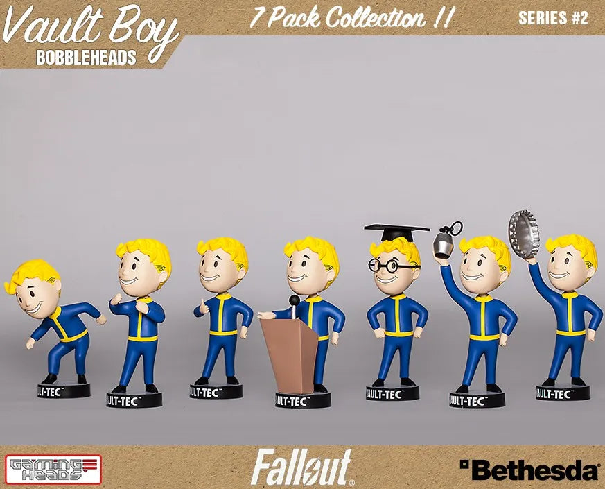 Vault Boy 111 Bobbleheads 7 Pack – Gaming Heads – ActionFigure Brasil