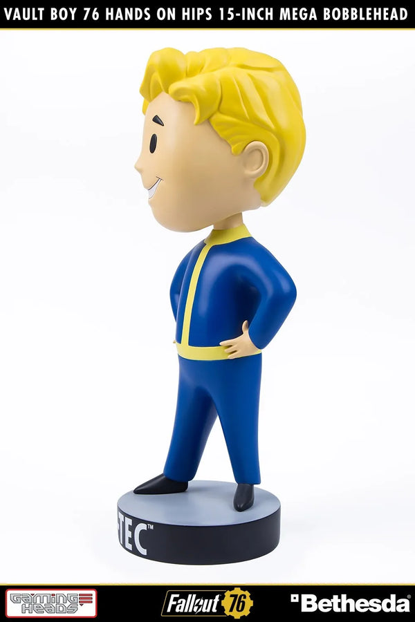 Vault Boy 76 (Hands on Hips) Mega Bobblehead (Hands on Hips) – Gaming Heads – ActionFigure Brasil