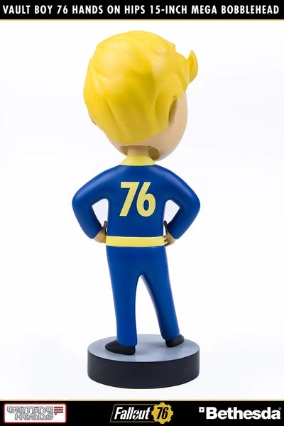 Vault Boy 76 (Hands on Hips) Mega Bobblehead (Hands on Hips) – Gaming Heads – ActionFigure Brasil — close
