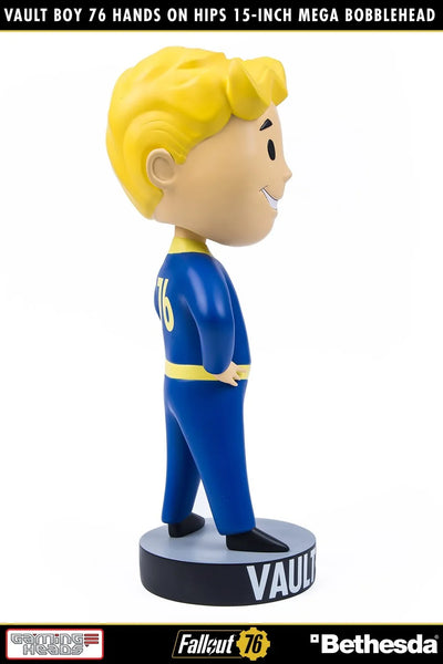 Vault Boy 76 (Hands on Hips) Mega Bobblehead (Hands on Hips) – Gaming Heads – ActionFigure Brasil — embalagem