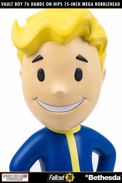 Vault Boy 76 (Hands on Hips) Mega Bobblehead (Hands on Hips) – Gaming Heads – ActionFigure Brasil — acessórios