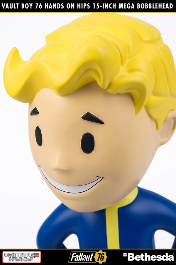 Vault Boy 76 (Hands on Hips) Mega Bobblehead (Hands on Hips) – Gaming Heads – ActionFigure Brasil