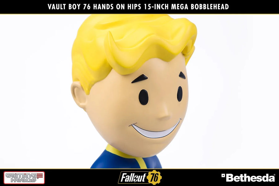 Vault Boy 76 (Hands on Hips) Mega Bobblehead (Hands on Hips) – Gaming Heads – ActionFigure Brasil