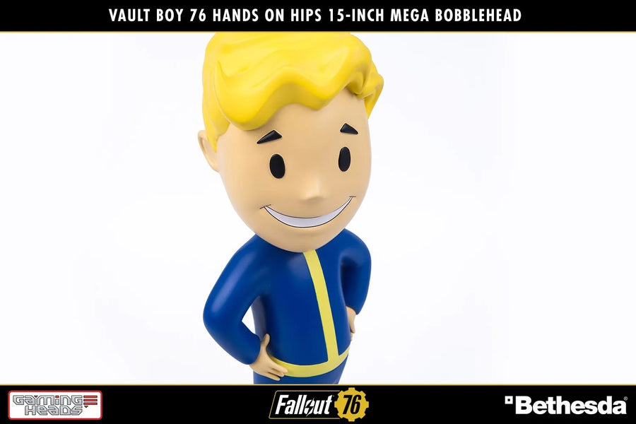 Vault Boy 76 (Hands on Hips) Mega Bobblehead (Hands on Hips) – Gaming Heads – ActionFigure Brasil