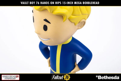 Vault Boy 76 (Hands on Hips) Mega Bobblehead (Hands on Hips) – Gaming Heads – ActionFigure Brasil — embalagem