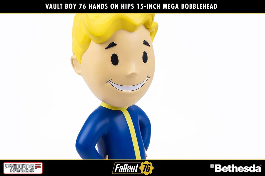 Vault Boy 76 (Hands on Hips) Mega Bobblehead (Hands on Hips) – Gaming Heads – ActionFigure Brasil