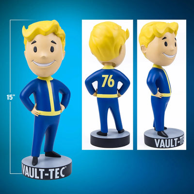 Vault Boy 76 (Hands on Hips) Mega Bobblehead (Hands on Hips) – Gaming Heads – ActionFigure Brasil — close