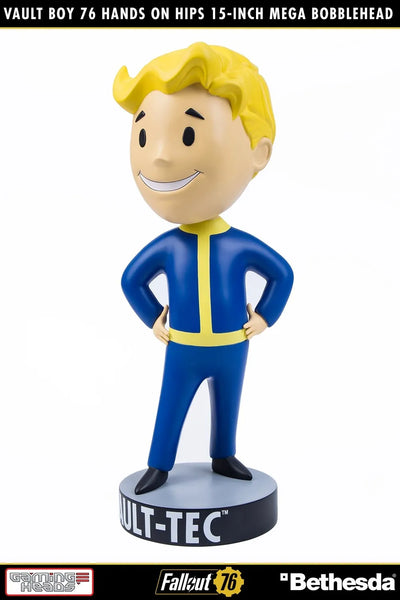 Vault Boy 76 (Hands on Hips) Mega Bobblehead (Hands on Hips) – Gaming Heads – ActionFigure Brasil — embalagem