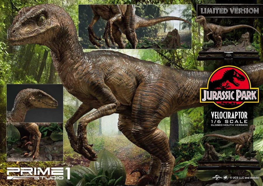 Velociraptor (Close Mouth Edition) Jurassic Park (Film) – Prime1Studio – ActionFigure Brasil