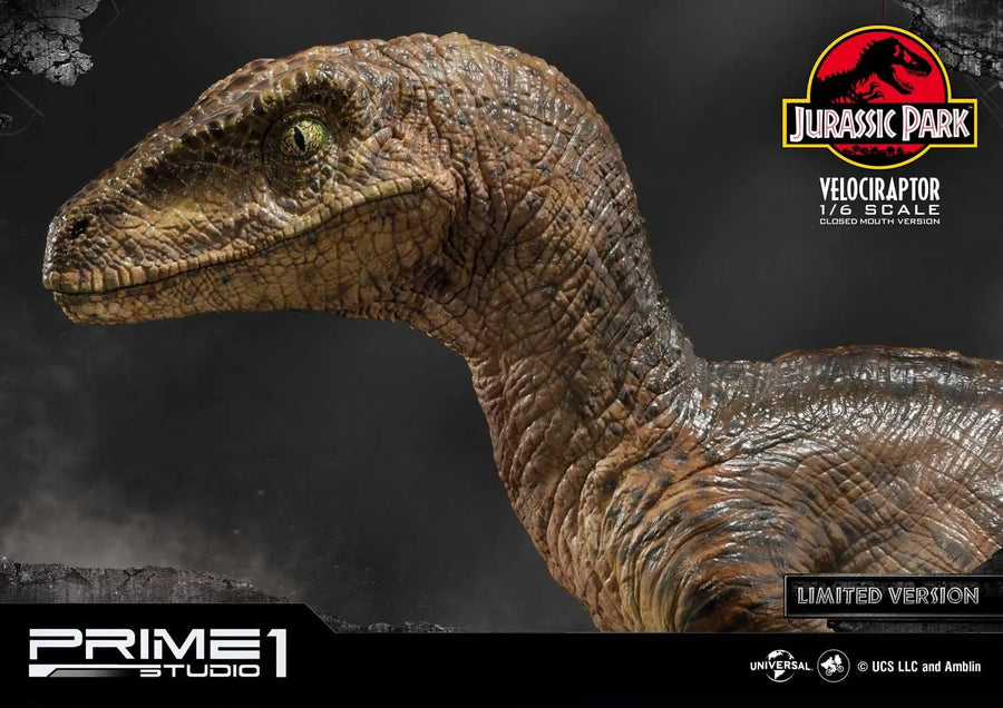 Velociraptor (Close Mouth Edition) Jurassic Park (Film) – Prime1Studio – ActionFigure Brasil