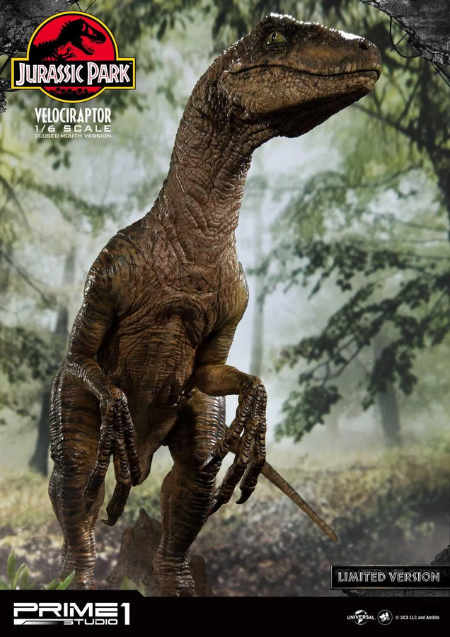 Velociraptor (Close Mouth Edition) Jurassic Park (Film) – Prime1Studio – ActionFigure Brasil